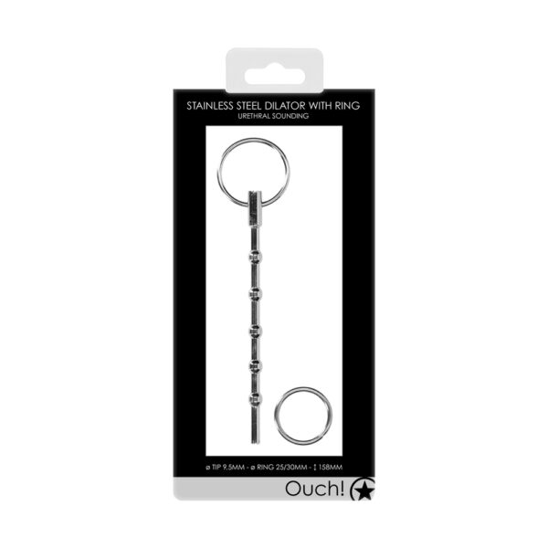 Ouch Stainless Steel Dilator With Ring - XToys UK