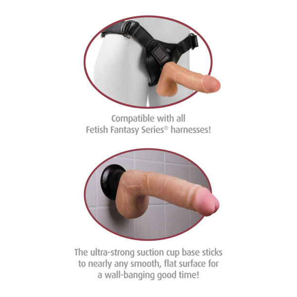 Real Feel Deluxe No 6 Flesh Penis Vibrator - XToys UK