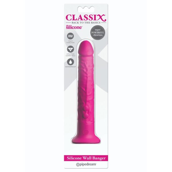 Vibrating Suction Cup Wall Banger Pink - XToys UK