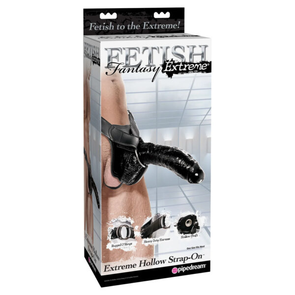 Fetish Fantasy Series Extreme Extreme Hollow StrapOn Black - XToys UK