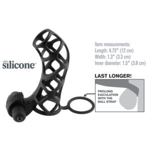 Fantasy Xtensions Silicone Extreme Power Vibrating Cock Cage - XToys UK