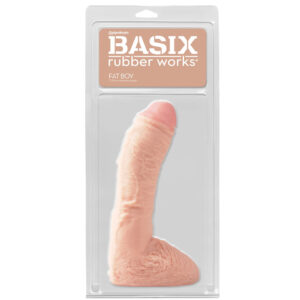 Basix 10 Inch Fat Boy Flesh Dildo - XToys UK