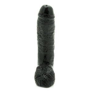 Basix 10 Inch Fat Boy Black Dildo - XToys UK