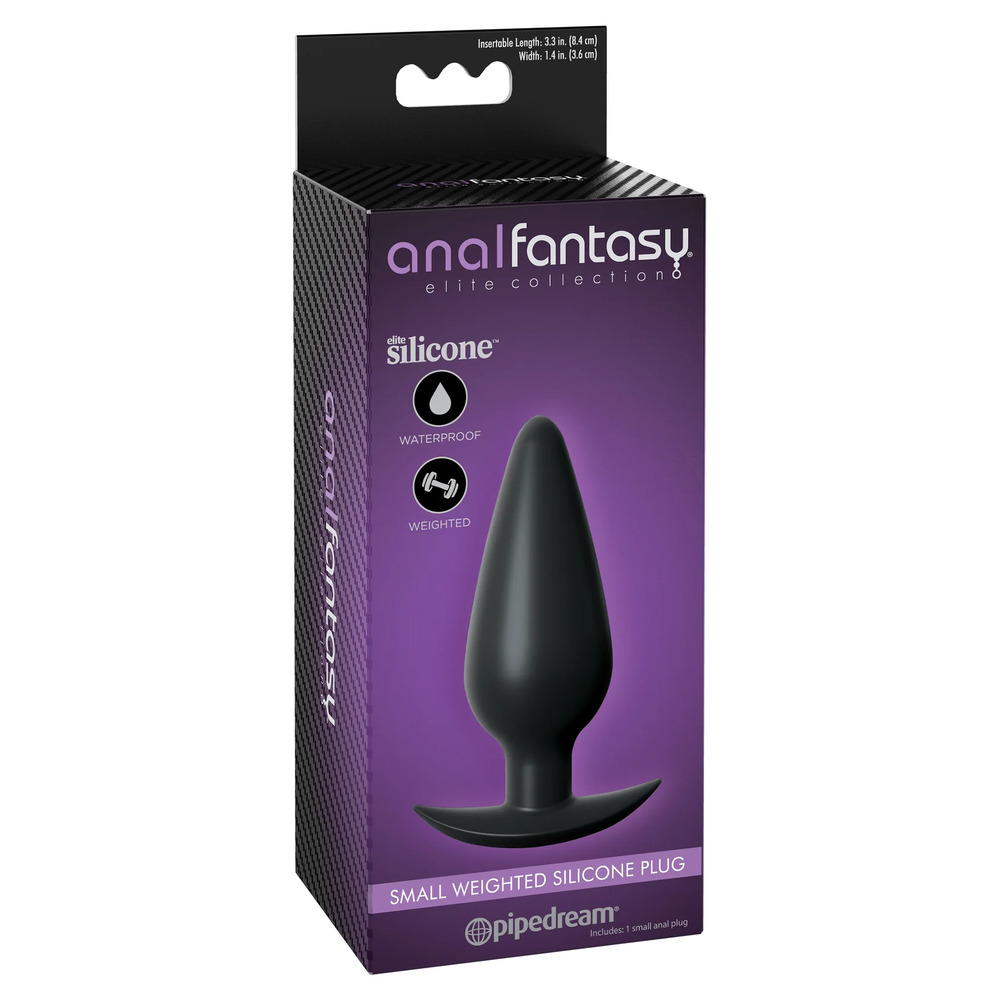 Anal Fantasy Elite Collection Small Weighted Silicone Butt Plug - XToys UK