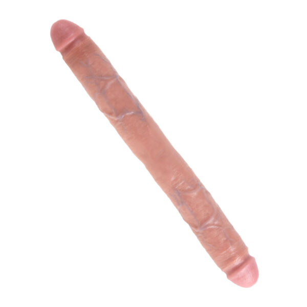 King Cock 16 Inch Thick Double Dildo flesh - XToys UK