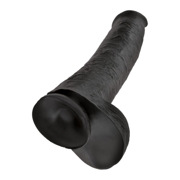 King Cock 15 Inch Cock with Balls Black - XToys UK