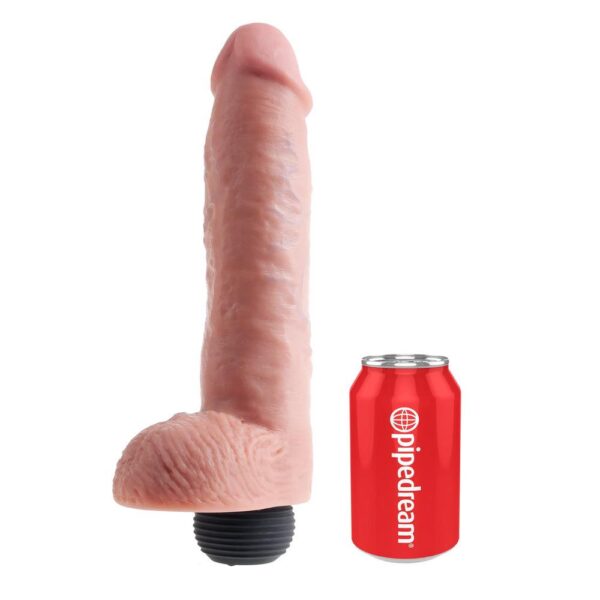 King Cock 11 Inch Squirting Cock With Balls Flesh - XToys UK