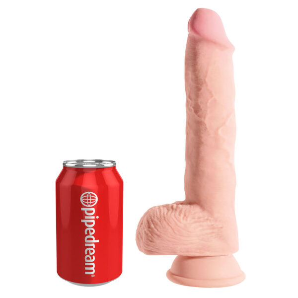 King Cock Plus 10 Inch Triple Density Fat Cock With Balls - XToys UK