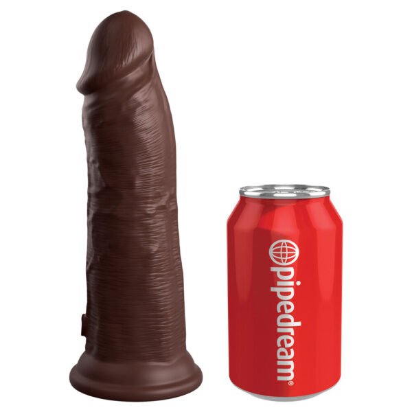 King Cock Elite 8 Inch Dual Density Cock Flesh Brown - XToys UK