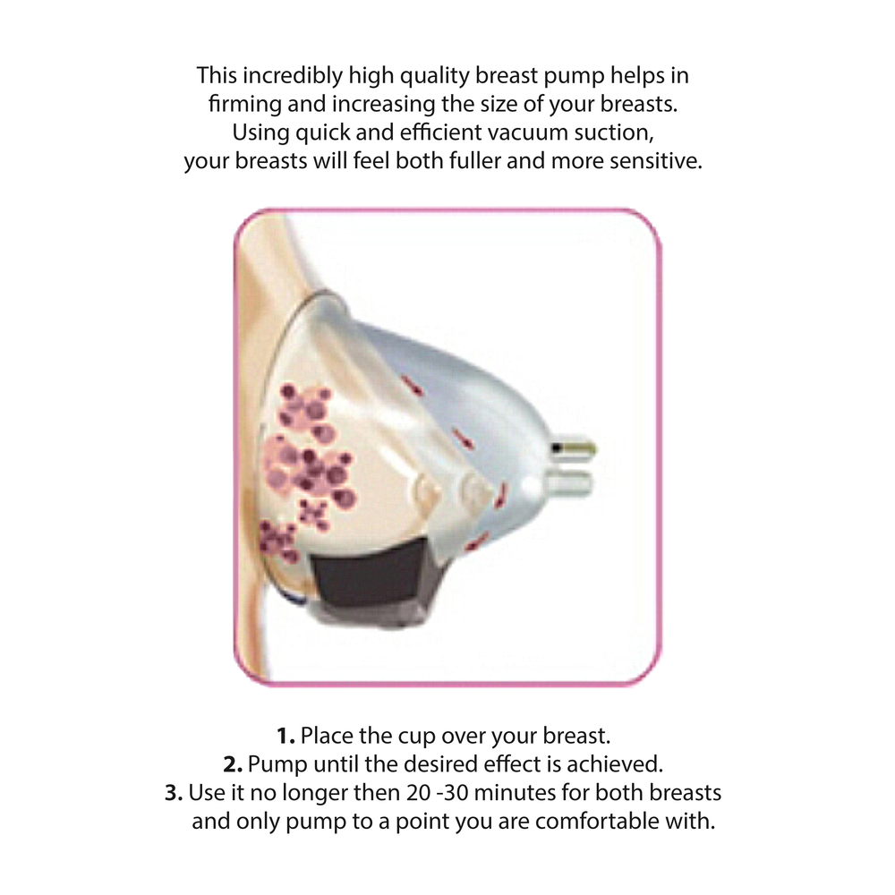 Pumped Breast Pump Medium Rose Gold - XToys UK