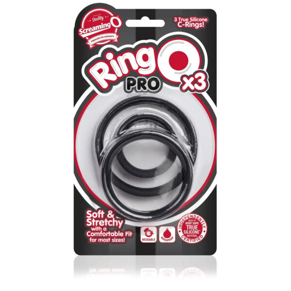 Screaming O RingO Pro X3 Cock Rings Black - XToys UK