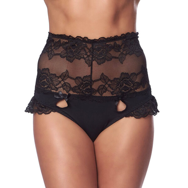 Perfect Fit Black High Waist Panty - XToys UK