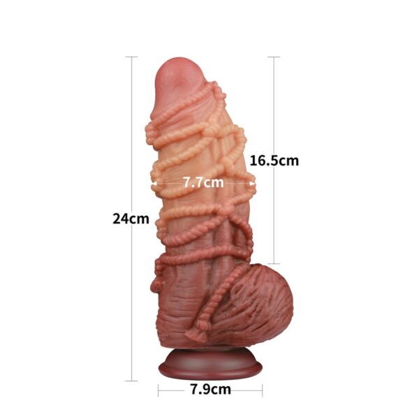 Lovetoy Extreme Dildo With Rope Pattern - XToys UK