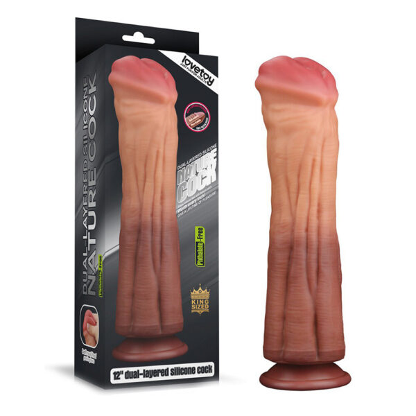 Lovetoy 12 Inch Dual Layered Silicone Horse Cock - XToys UK