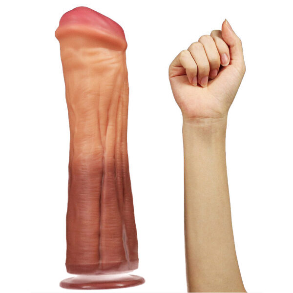 Lovetoy 12 Inch Dual Layered Silicone Horse Cock - XToys UK