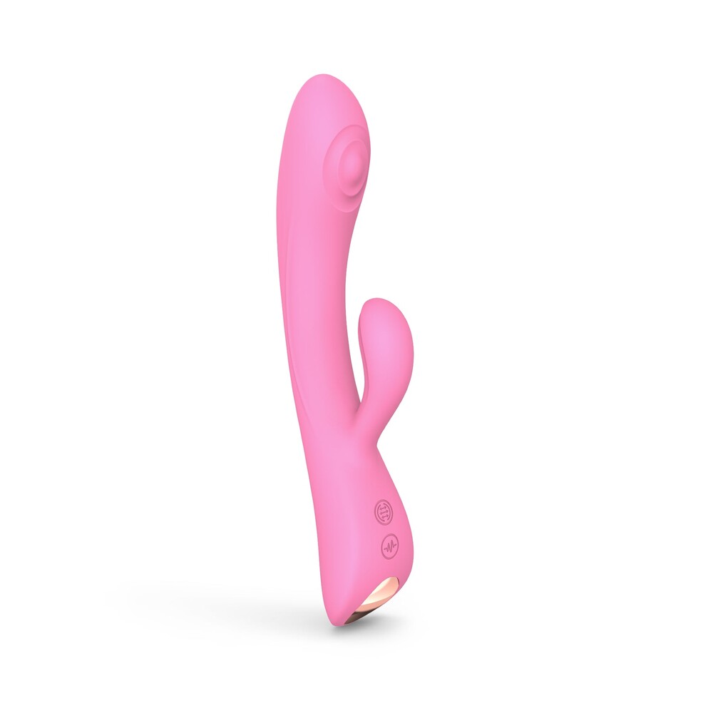 Love To Love Bunny And Clyde Tapping Rabbit Vibrator Pink - XToys UK