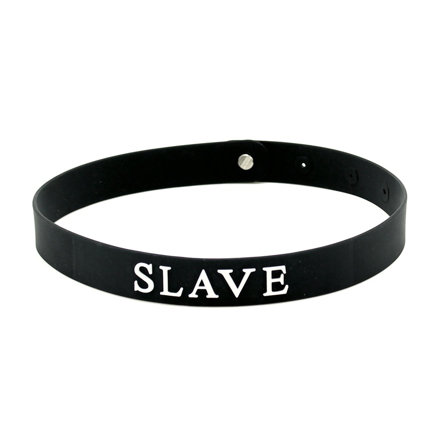 Black Silicone Slave Collar - XToys UK