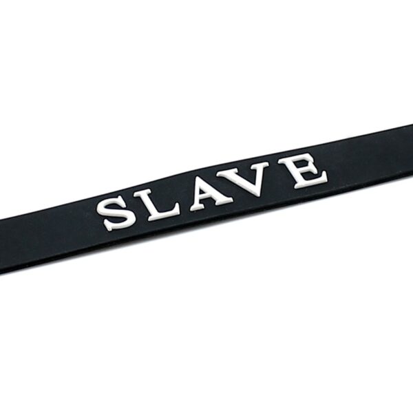 Black Silicone Slave Collar - XToys UK