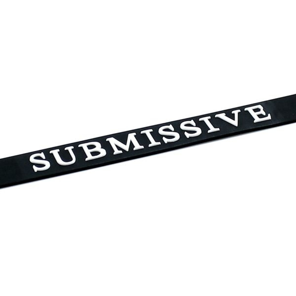 Black Silicone Submissive Collar - XToys UK