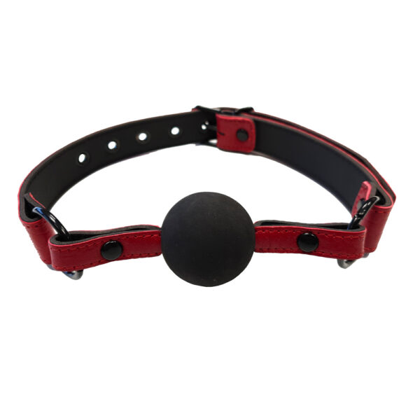 Rouge Garments Leather Croc Print Ball Gag - XToys UK