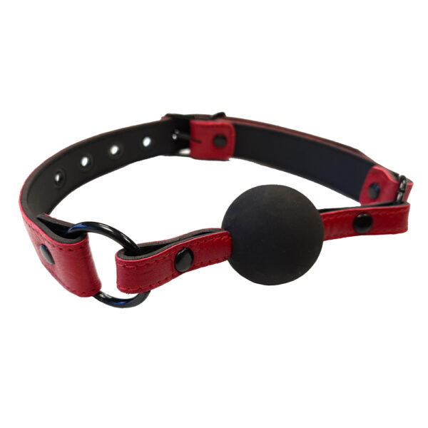 Rouge Garments Leather Croc Print Ball Gag - XToys UK