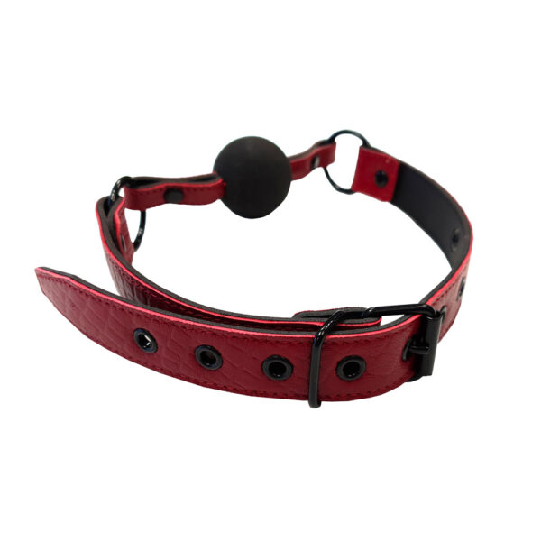 Rouge Garments Leather Croc Print Ball Gag - XToys UK