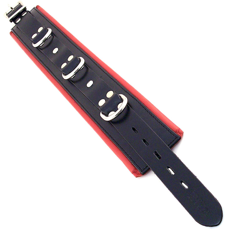 Rouge Garments Black And Red Padded Collar - XToys UK