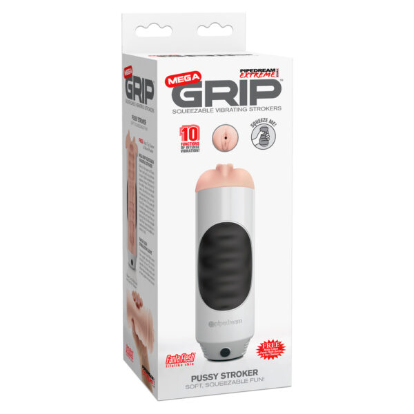 Pipedream Extreme Mega Grip Squeezable Pussy Stroker Masturbator - XToys UK