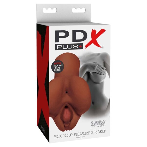 PDX Plus Pick Your Pleasure Stroker Flesh Brown - XToys UK