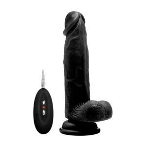 RealRock 8 Inch Vibrating Realistic Cock With Scrotum - XToys UK