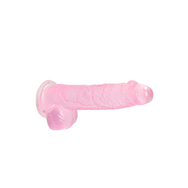 RealRock 6 Inch Pink Realistic Crystal Clear Dildo - XToys UK