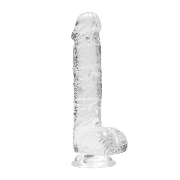 RealRock 6 Inch Transparent Realistic Crystal Clear Dildo - XToys UK