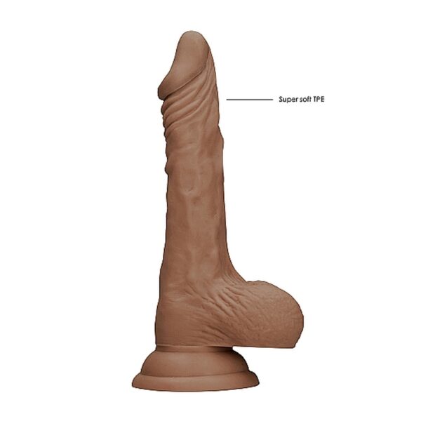 RealRock 7 Inch Dong With Testicles Flesh Tan - XToys UK