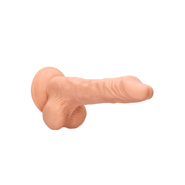 RealRock 8 Inch Dong With Testicles Flesh Pink - XToys UK