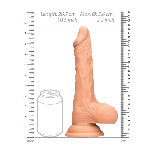 RealRock 10 Inch Dong With Testicles Flesh - XToys UK