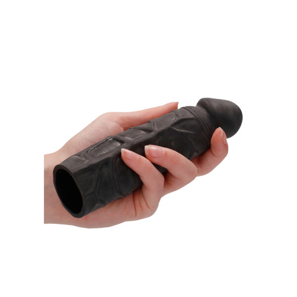 RealRock 7 Inch Penis Sleeve Black - XToys UK