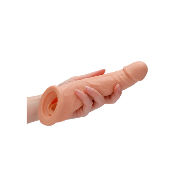 RealRock 8 Inch Penis Sleeve Flesh Pink - XToys UK