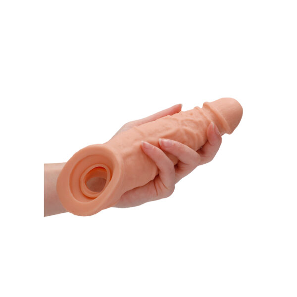 RealRock 9 Inch Penis Sleeve Flesh Pink - XToys UK