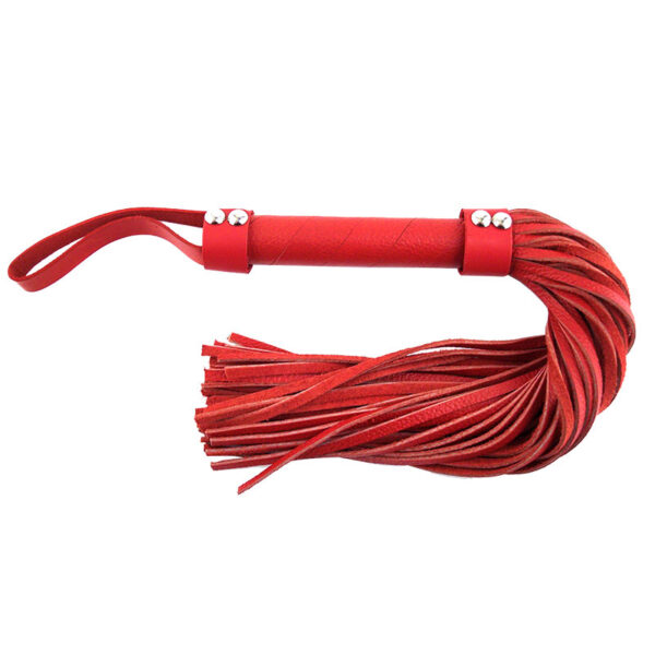 Rouge Garments Red Leather Flogger - XToys UK