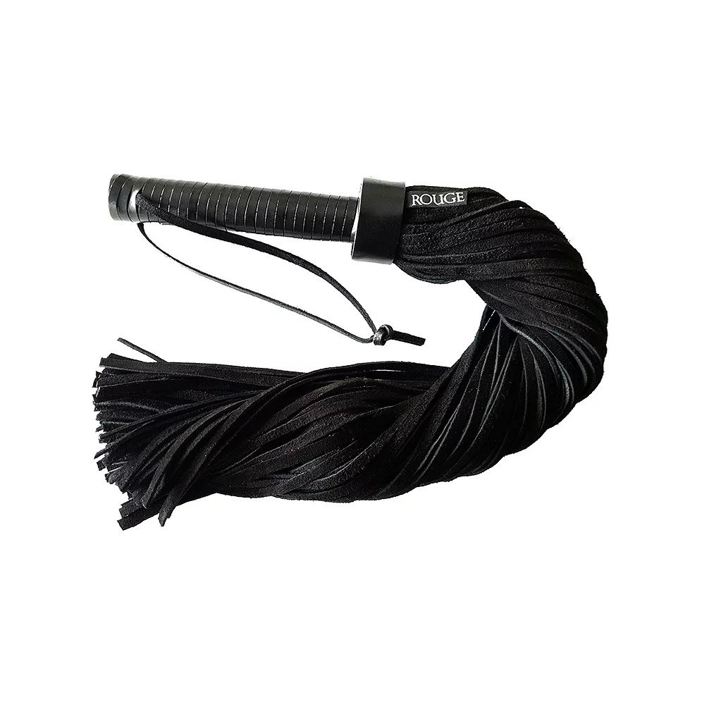 Rouge Leather Handle Suede Flogger - XToys UK