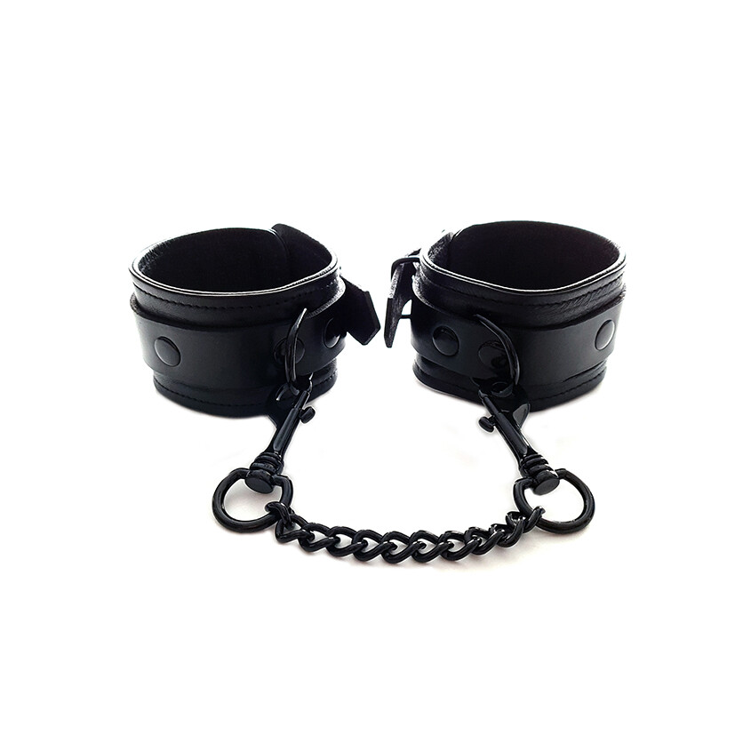 Rouge Garments Plain Black Ankles Cuffs - XToys UK