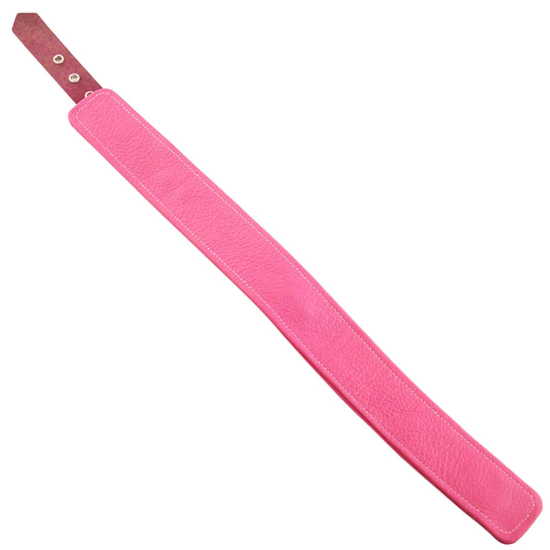 Rouge Garments Plain Pink Leather Collar - XToys UK