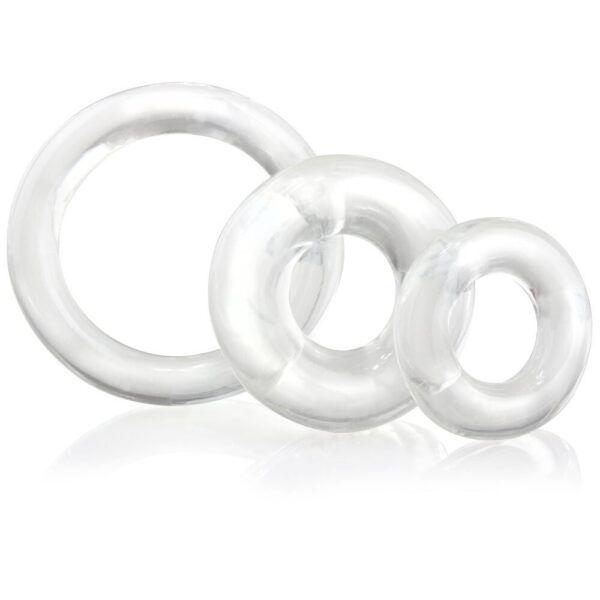 Screaming O RingO x3 Clear Cock Rings - XToys UK