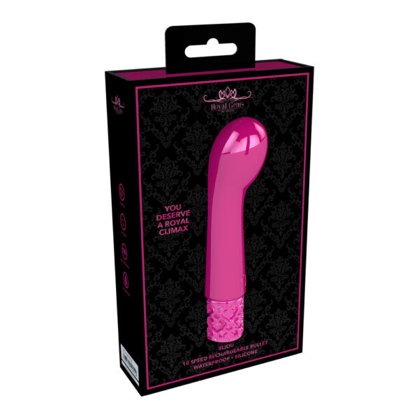 Royal Gems Bijou Rechargeable Silicone Bullet Pink - XToys UK