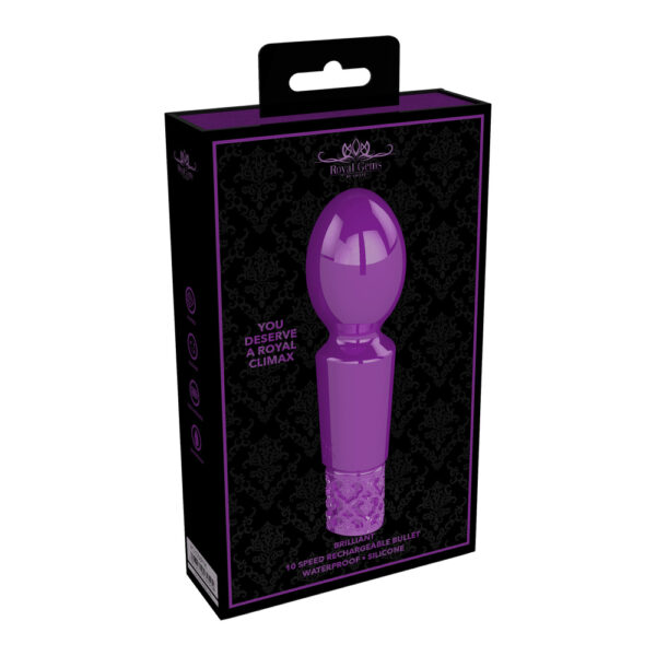 Royal Gems Brilliant Rechargeable Bullet Purple - XToys UK