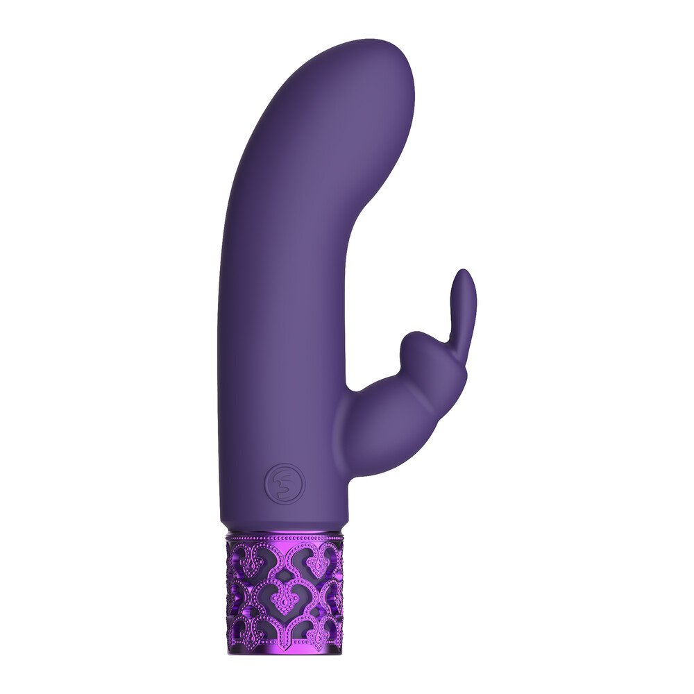 Royal Gems Dazzling Rechargeable Rabbit Bullet Purple - XToys UK