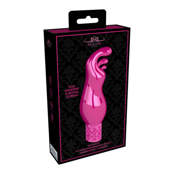 Royal Gems Exquisite Rechargeable Silicone Bullet Pink - XToys UK