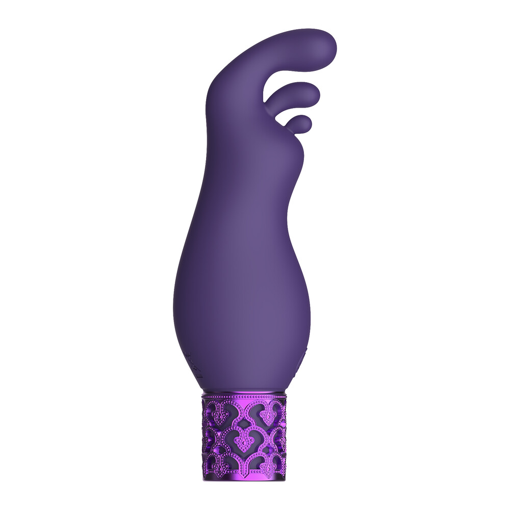 Royal Gems Exquisite Rechargeable Silicone Bullet Purple - XToys UK