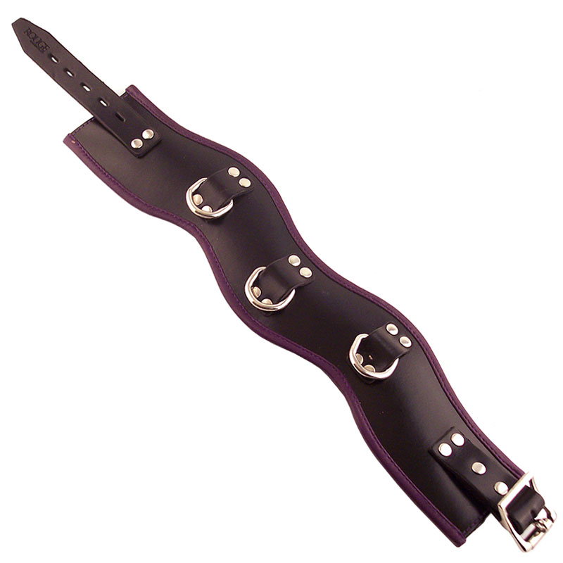 Rouge Garments Black And Purple Padded Posture Collar - XToys UK