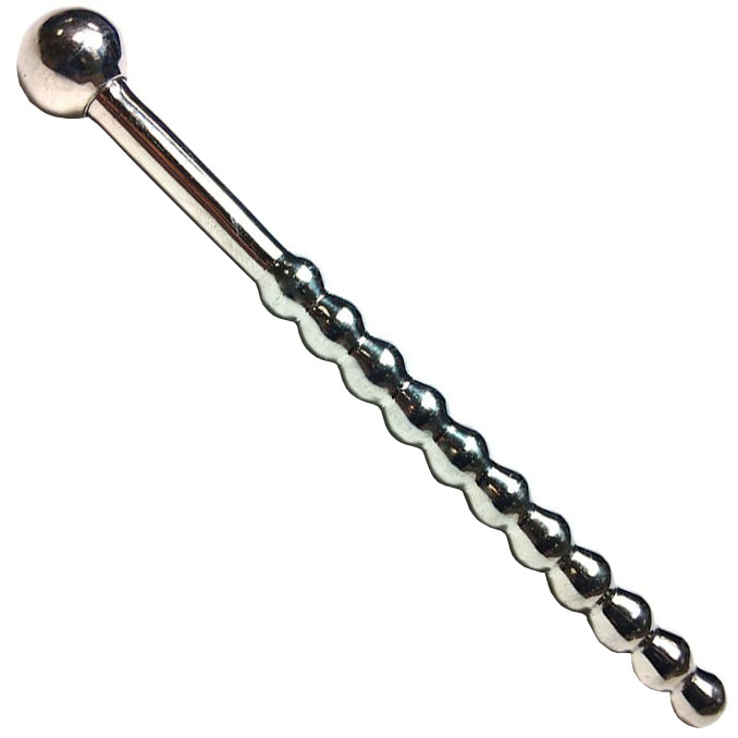 Rouge Stainless Steel Beaded Urethral Sound - XToys UK